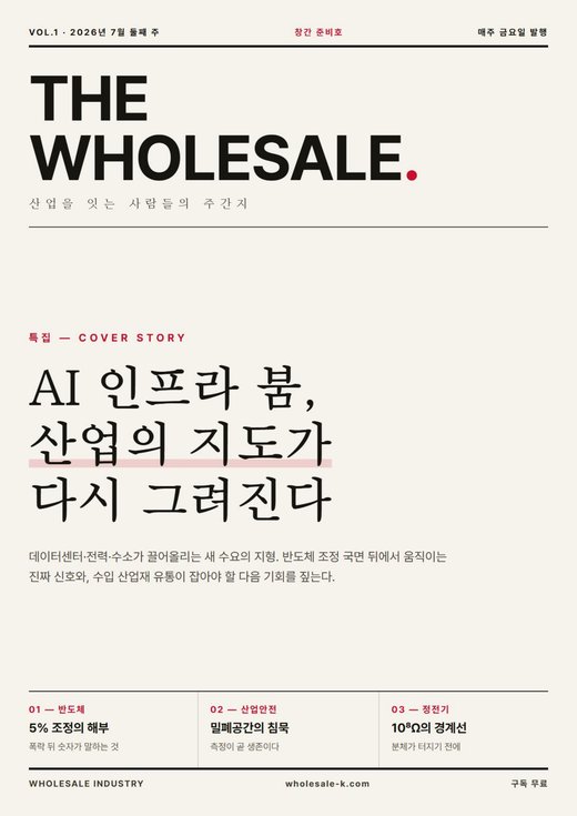 THE WHOLESALE. 매거진 창간호 표지